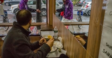 East Village falafel shop