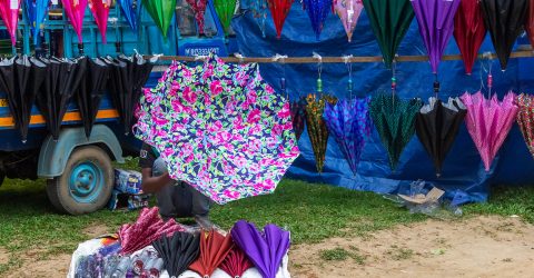 The umbrella seller