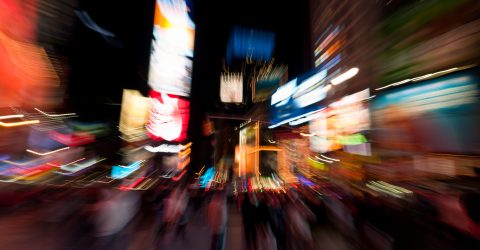 Times Square at night