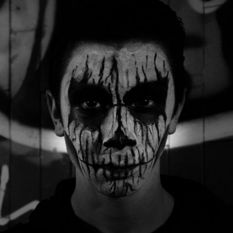 The masked boy