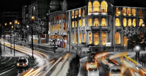 One street on the night