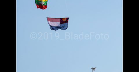 The flags