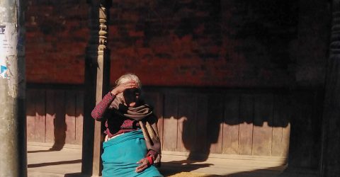 Old woman in traditional dress