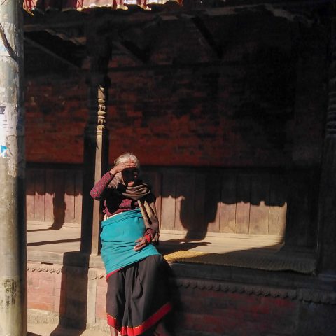 Old woman in traditional dress