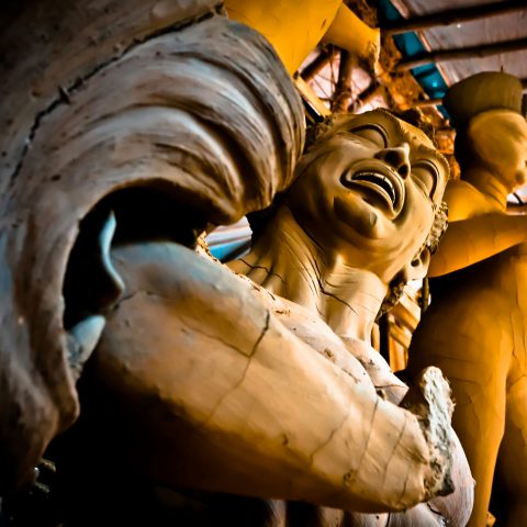 Durga Idol making