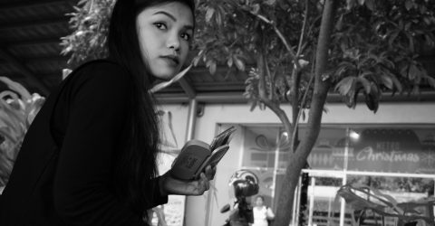 Lady in black