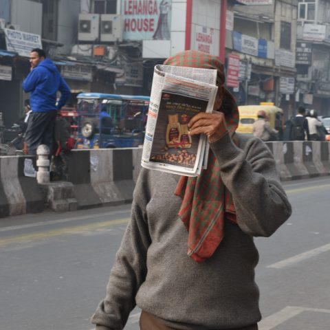 Reader in traveller