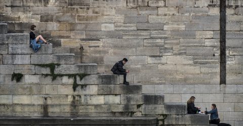 On the banks of the Seine