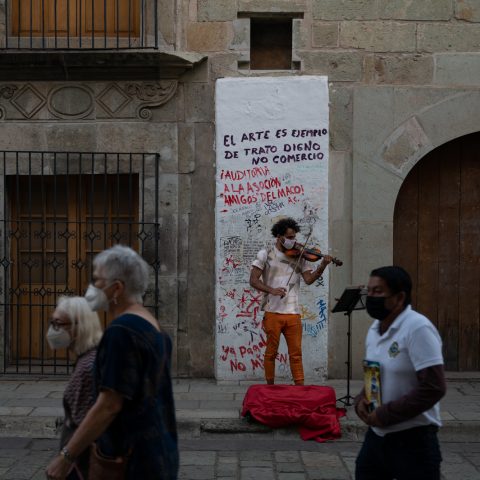 A violin player, Oaxaca, 2022