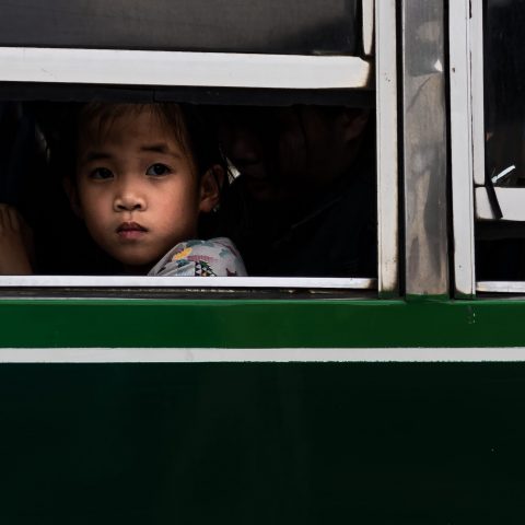 girl on the bus