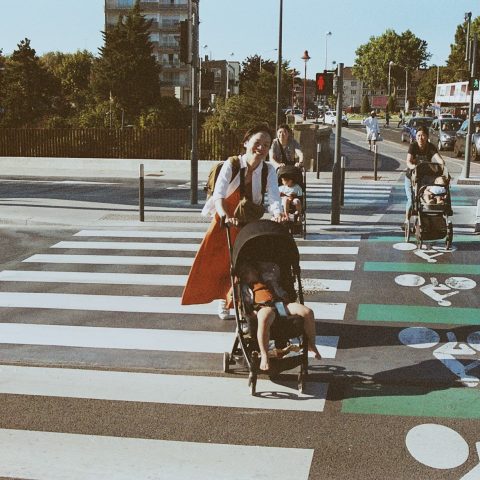 Crosswalk happiness