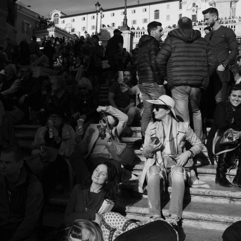 Rest on the steps of the Trinità dei Monti