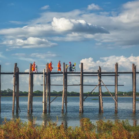 Ancient Bridge With Lifes