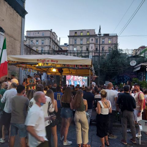 football fans watching Euro 2020