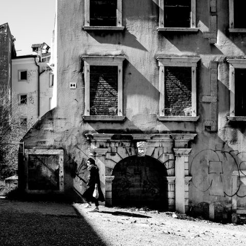 It’s so quiet in the ruins walking though the old town.