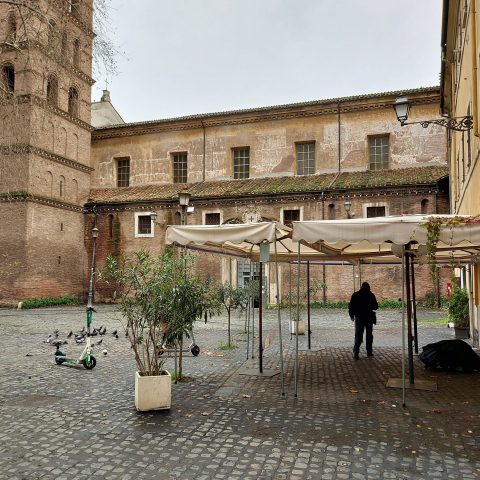 Covid lockdown: Trastevere is empty