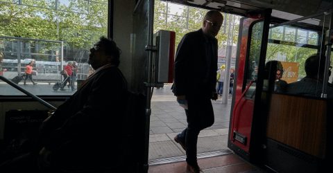 Urban train in Dusseldorf