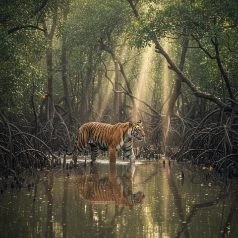 A Royal Bengal Tiger captured on Md. Shahriar Rahman Lens in 2021