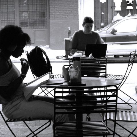 Relaxing at lunch time