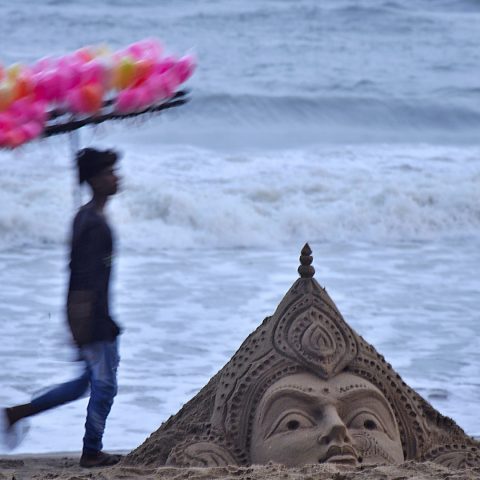 Candy Seller & Sand Sculpture