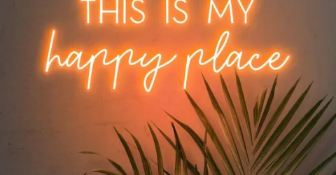 Neon signage printing