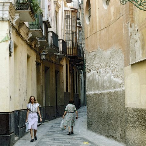 Back streets of Malaga, Spain.