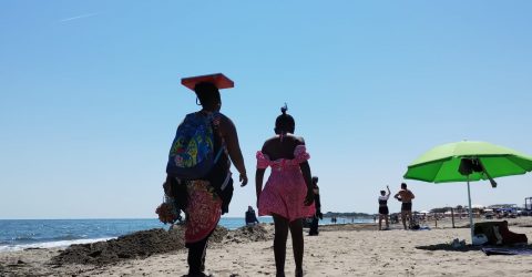 Walking the beach