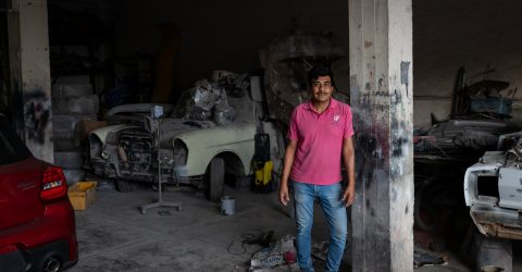 A garage owner, Oaxaca, 2022