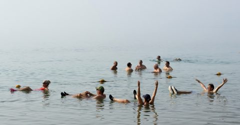 FLOATING IN DEAD SEA