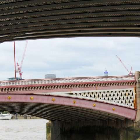 Police Officer on a Bridge