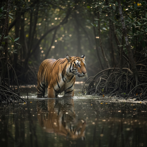 A Royal Bengal Tiger captured on Md. Shahriar Rahman Lens in 2021