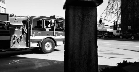 Fire Truck and 9/11 Steel Girder