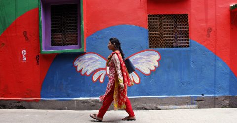 Girl with wings