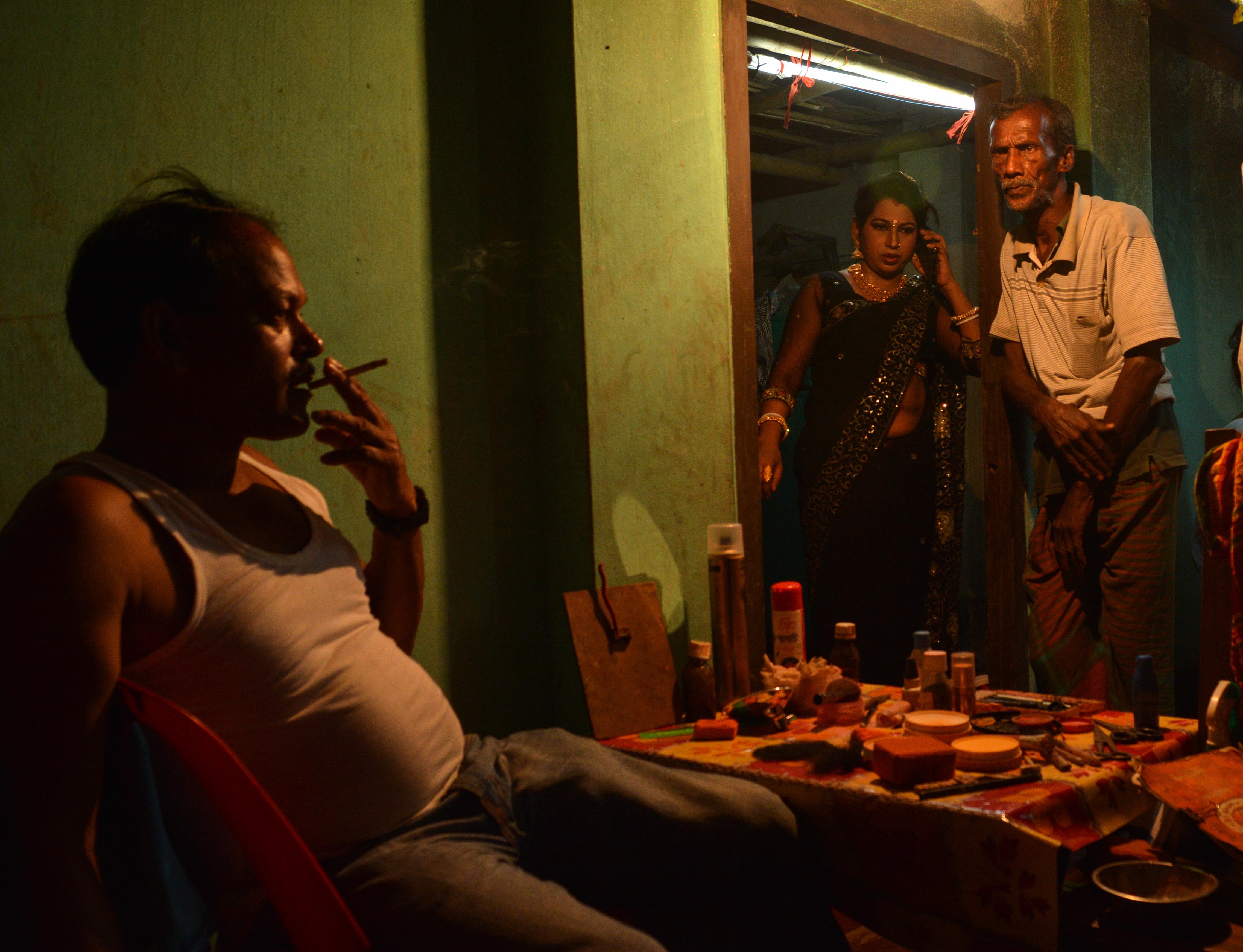 Jatra actors - Exibart Street