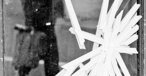 Taped up window