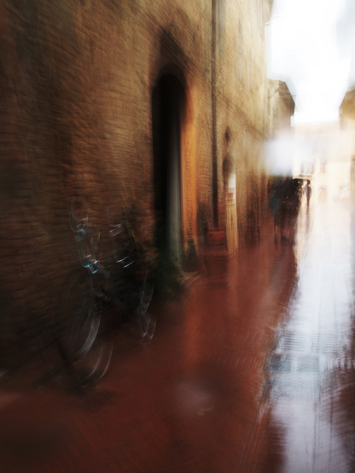 San Gimignano in rain 2 Exibart Street