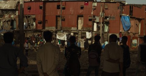 Man waiting for the train
