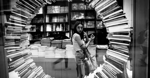 Girl in the bookstore