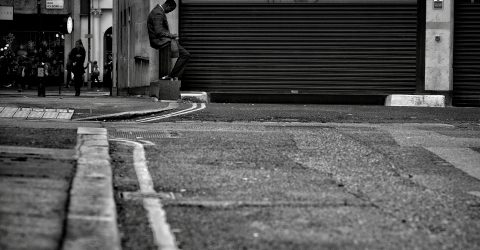 In the corner