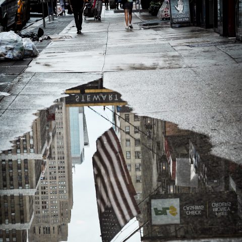 Flag in Manhattan