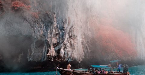 The voyage on boat