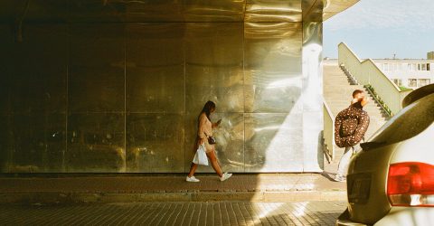 Woman in the mirrors