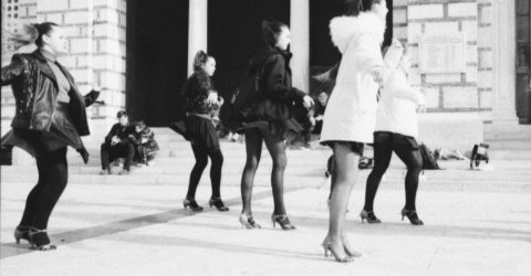 Dancers in the cold