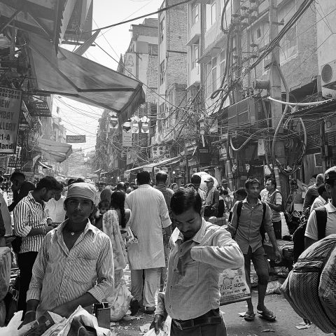 A wholesale scene in a wholesale market