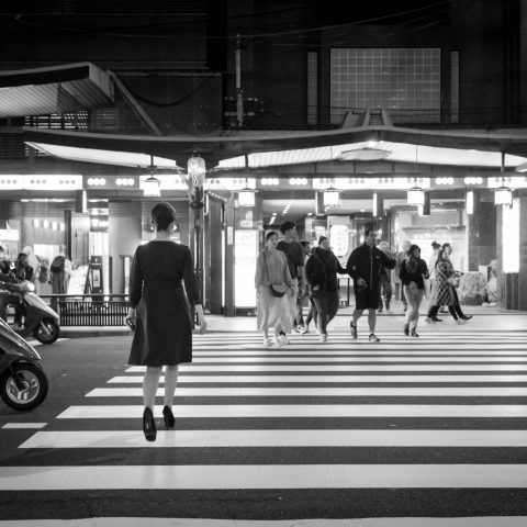 Crossing the road