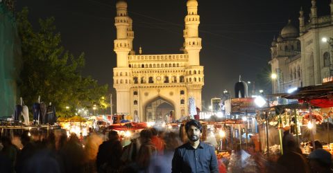 Still Shot at Charminar with Long Exposure Technique