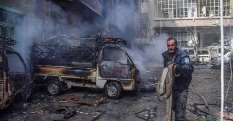 Aftermath of Airstrikes in Syria