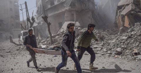 Aftermath of Airstrikes in Syria