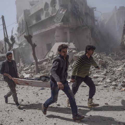 Aftermath of Airstrikes in Syria