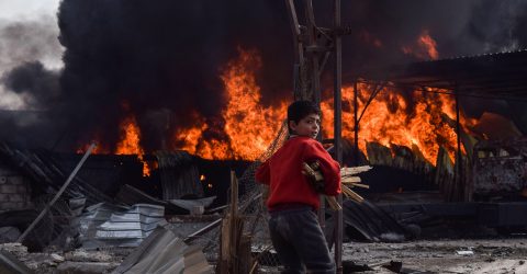 Aftermath of Airstrikes in Syria